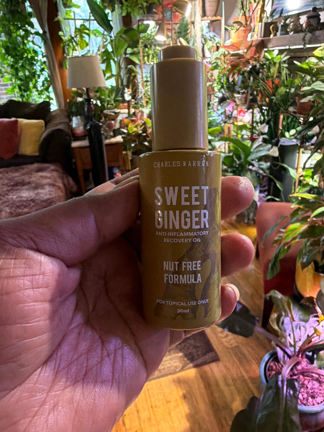 Customer photo review of [Nut-Free] Sweet Ginger Dry Oil for Sensitive Skin