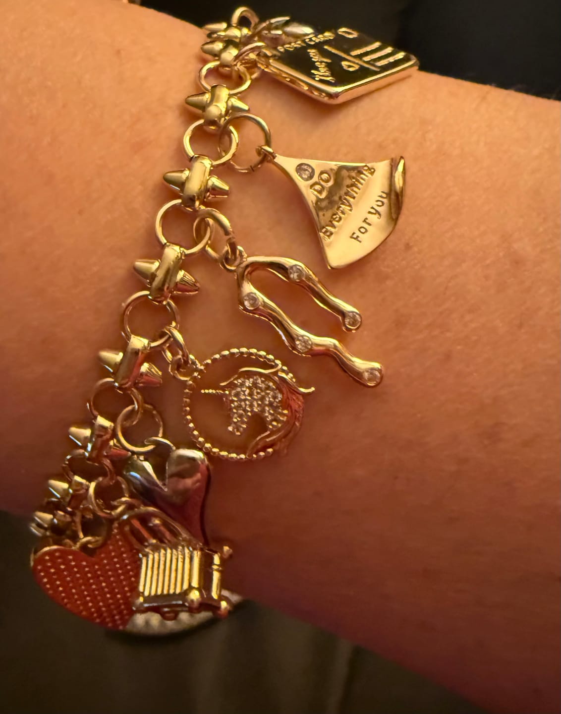 Customer photo review of 5 CHARM BUNDLE - (NO CHAIN) Pick Your Charms TT LIVE