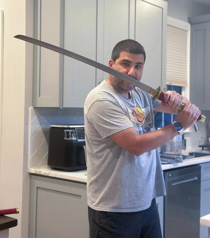Customer photo review of Roronoa Zoro's Sandai Kitetsu Sword(One Piece)