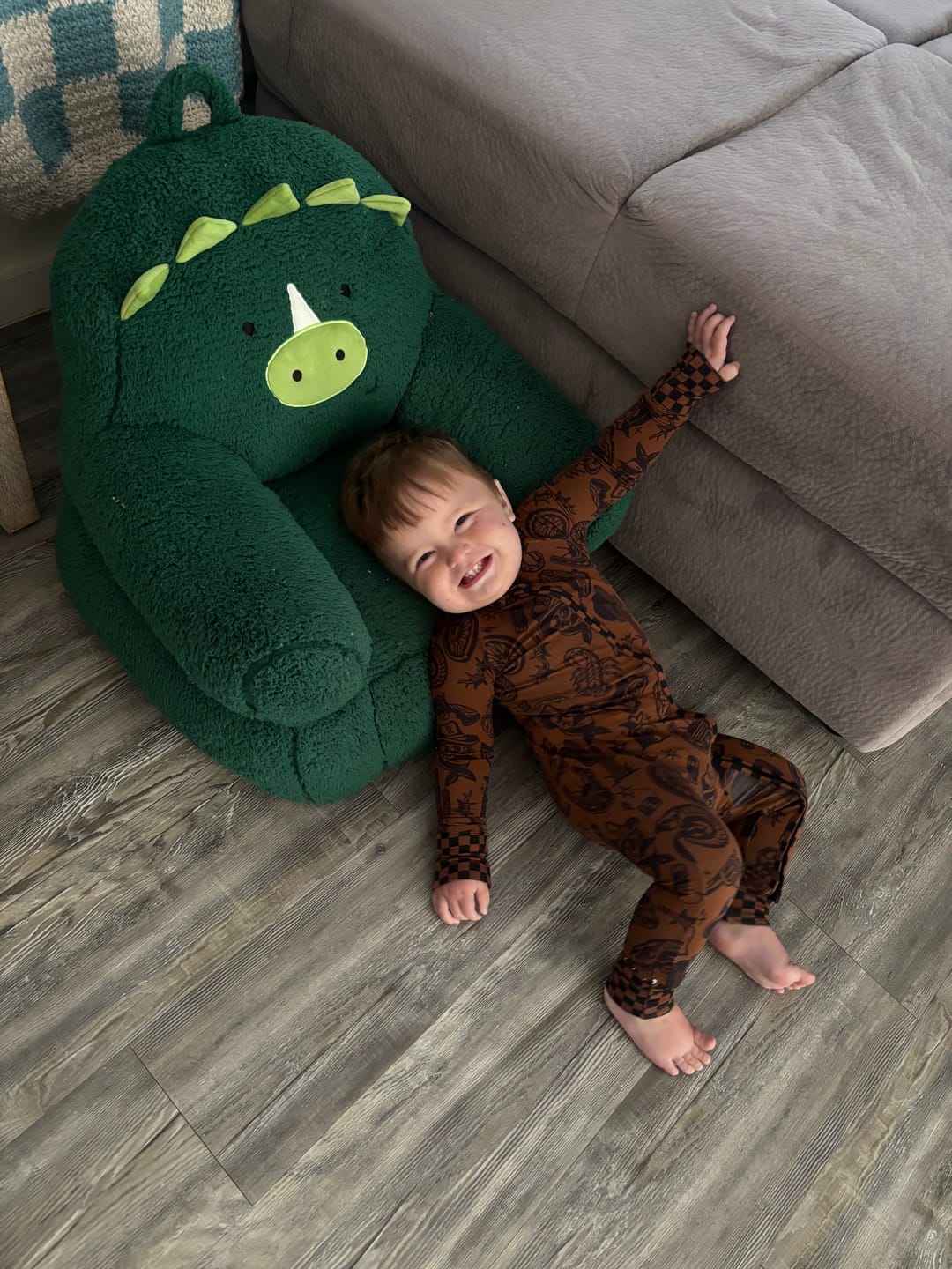 Customer photo review of Bamboo Zippy Sleeper in Wild Wild West