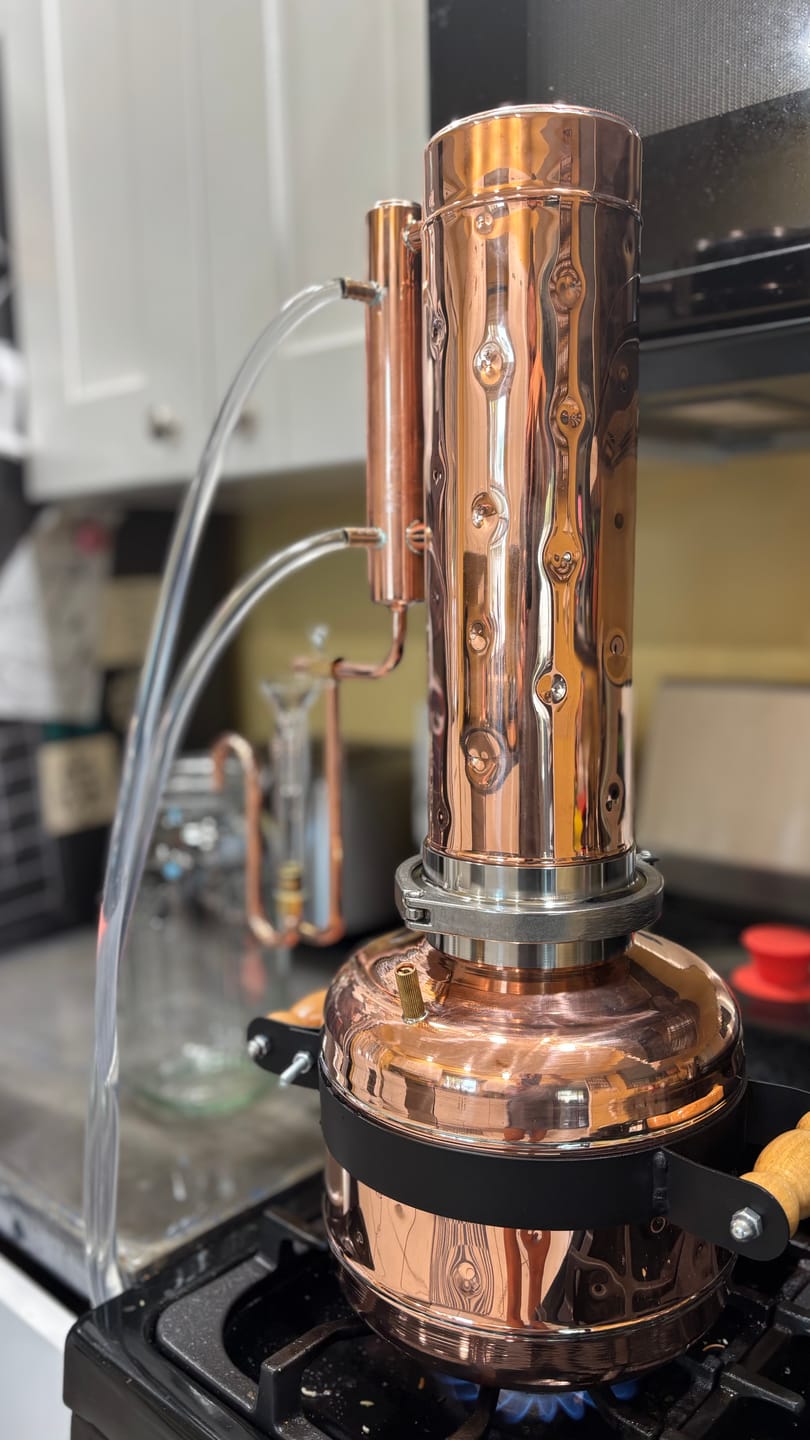 Customer photo review of Essential Oil Distiller 1,9Gal/7L - Premium Kit