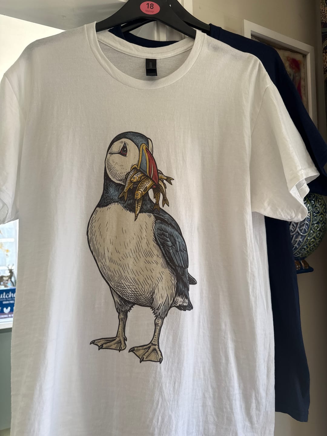 Customer photo review of Puffin And Fish 12 T-Shirt