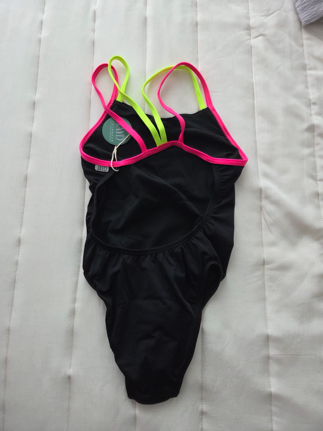 Customer photo review of APSLEY ONE PIECE - Black|Pink Sorbet|Rave