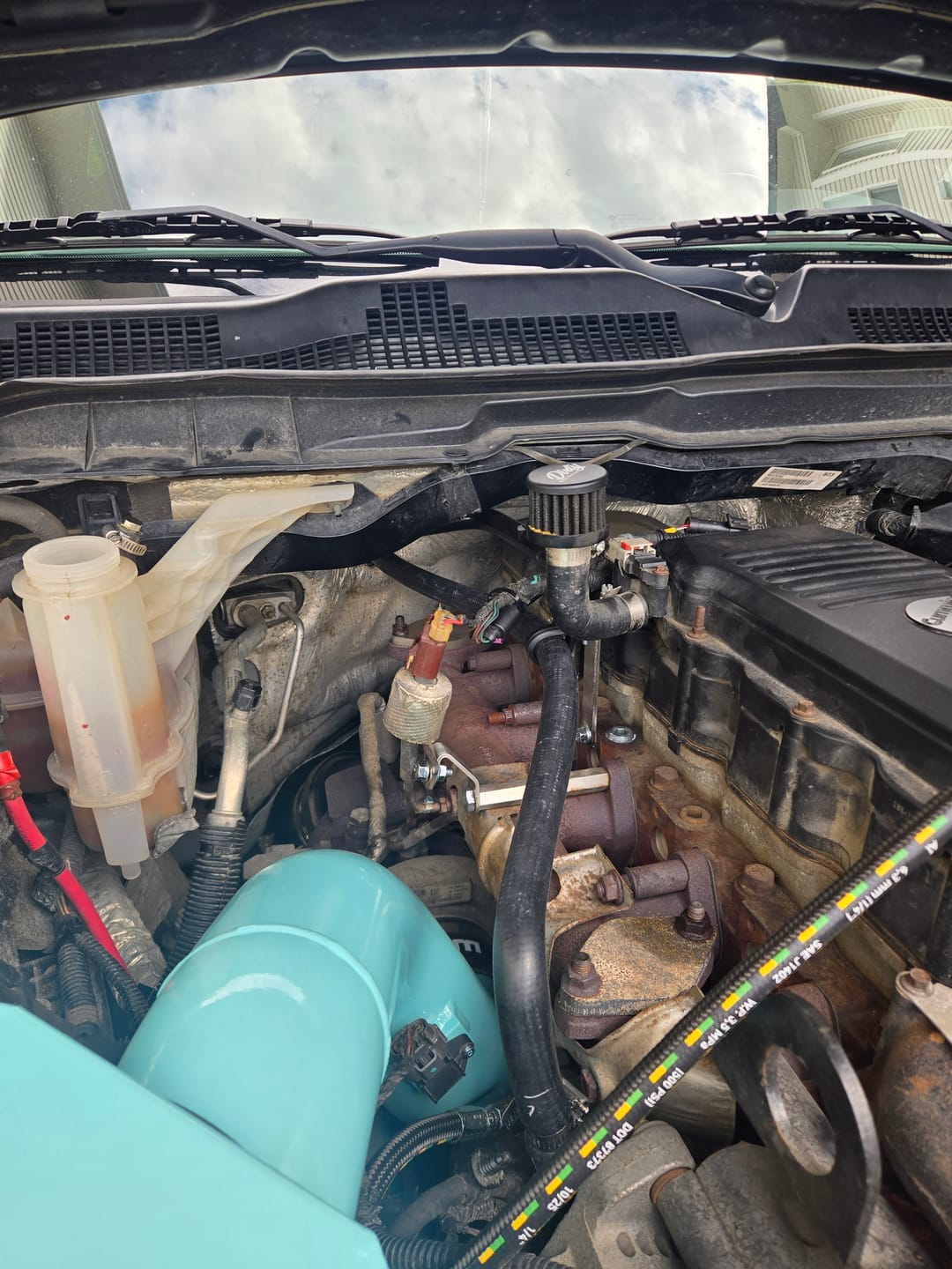 Customer photo review of 2013-2018 Cummins Coolant Reroute Kit (PRC1318CRR)