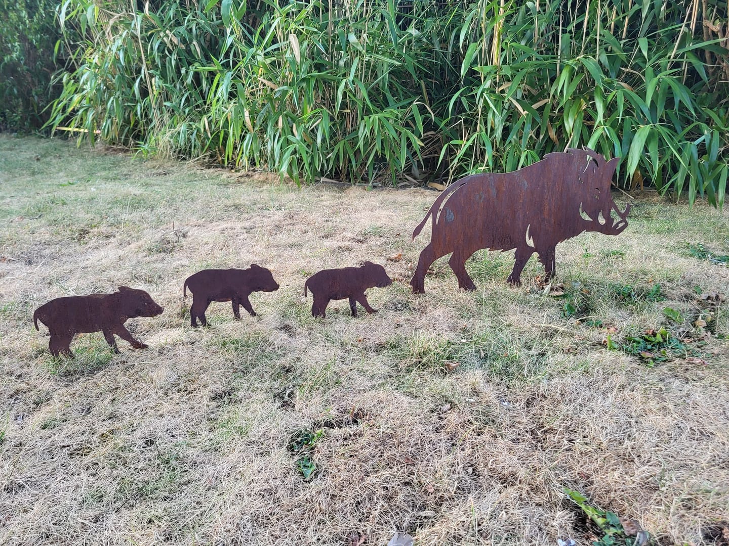 Customer photo review of Gartenstecker Wildschwein