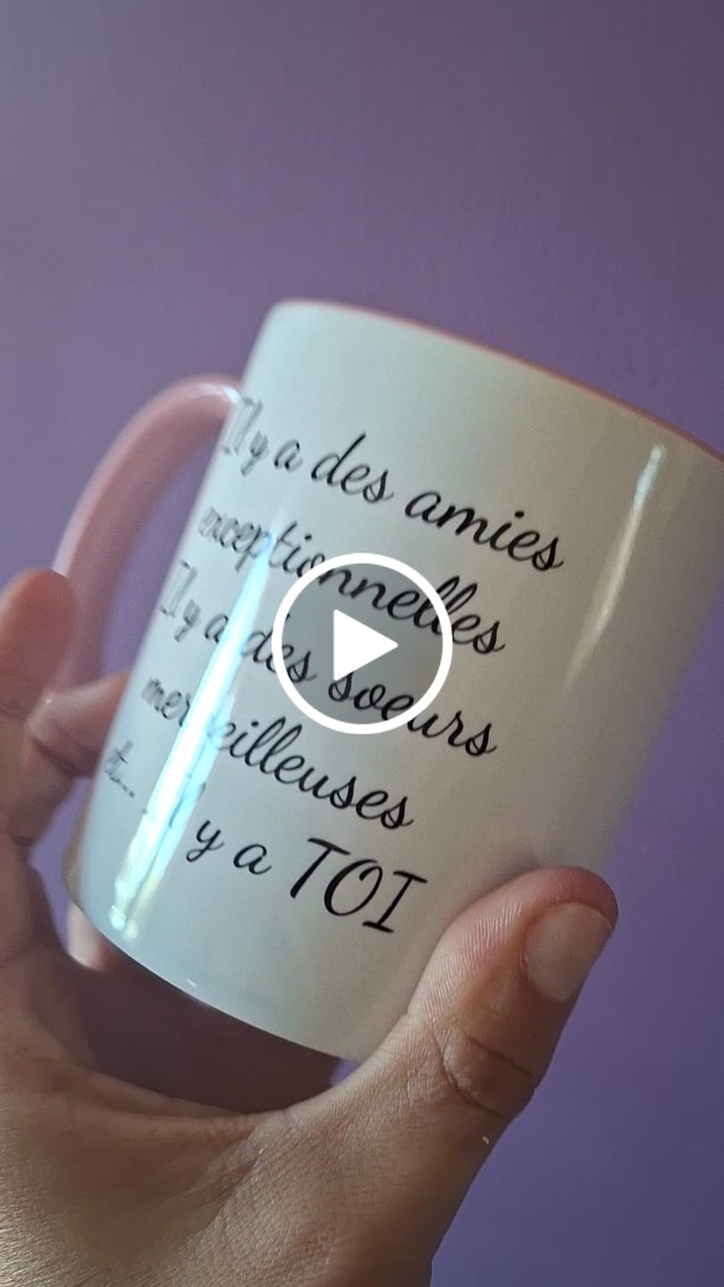 Customer video review of Mug Personnalisé - Meilleures Amies