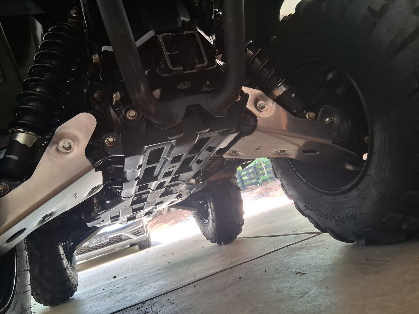 Customer photo review of A-arm & CV Boot Guard Kit — Suzuki KingQuad 450/500/700/750 (2005—24)