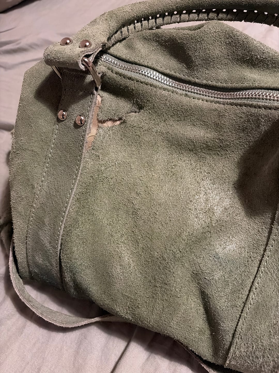 Customer photo review of It girl bag Matcha silver