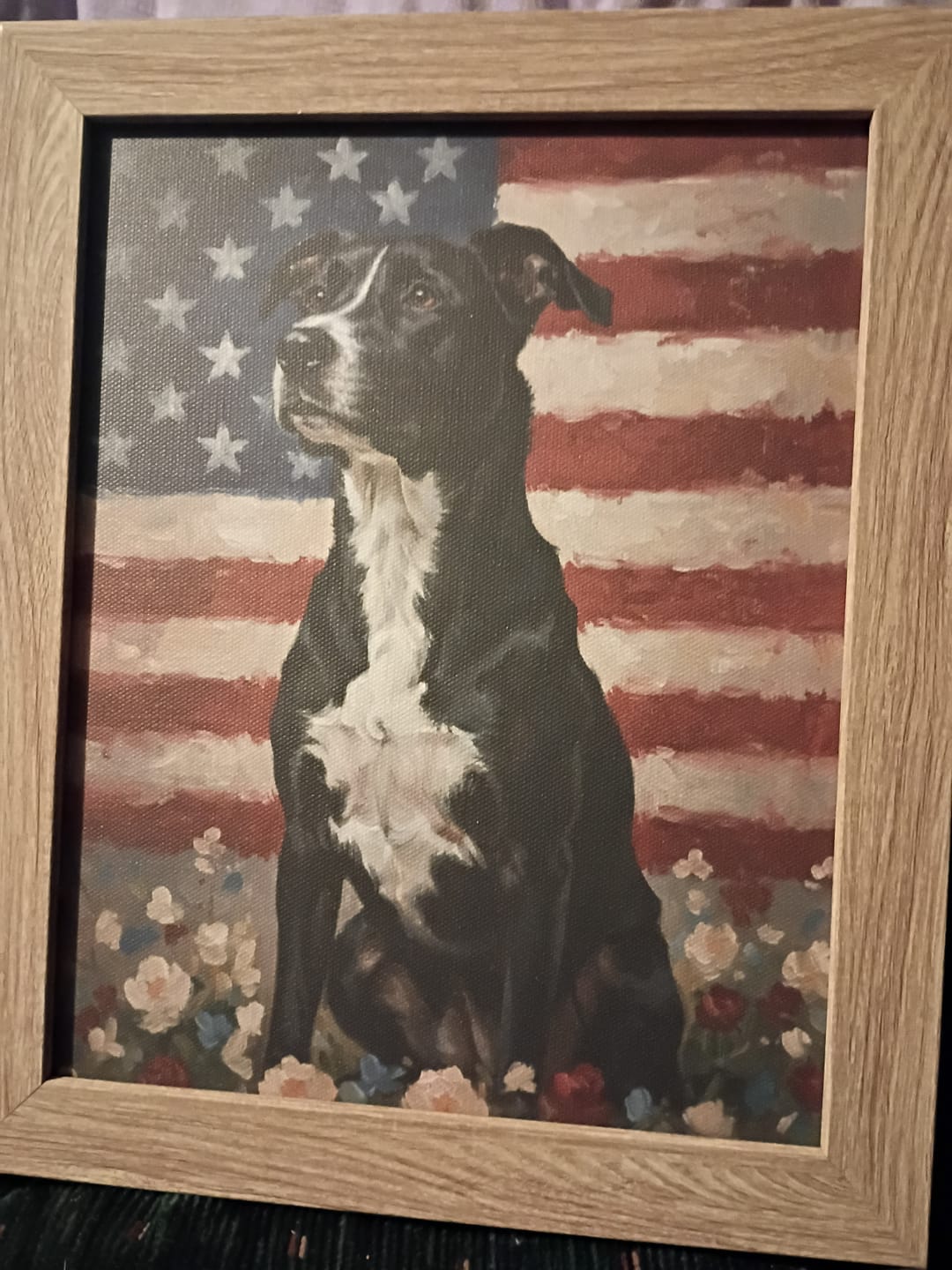 Customer photo review of Artzuzu Custom Portrait For Pets - The Patriot