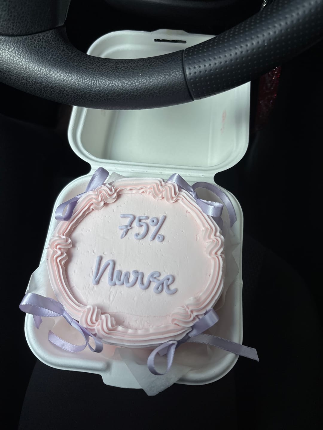 Customer photo review of Coquette Bento Cake