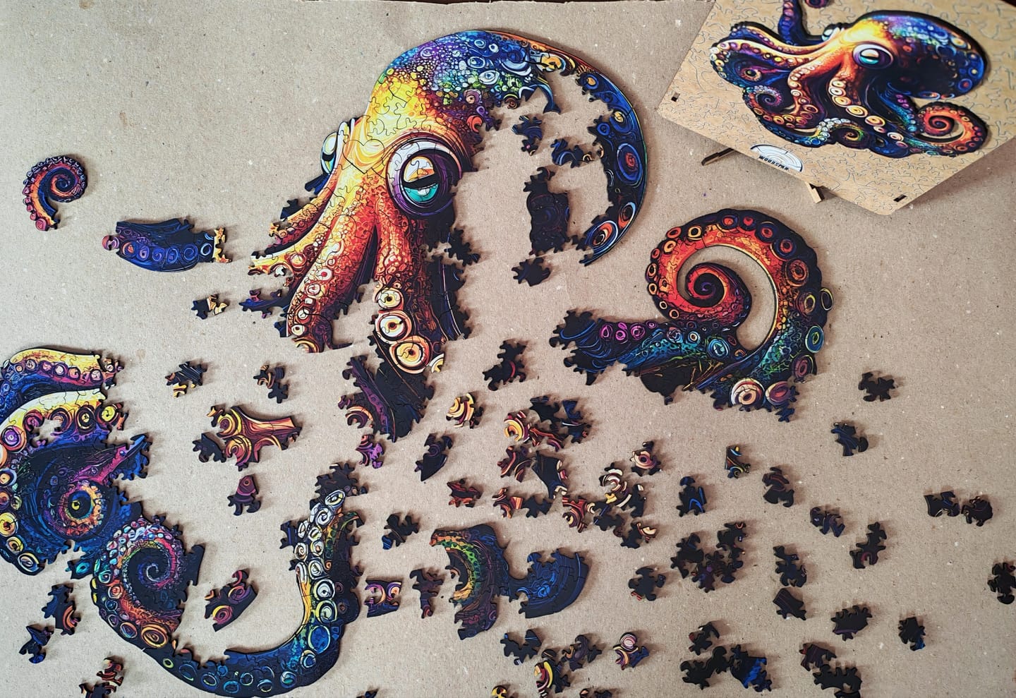 Customer photo review of Ahtapot Ziya - Ahşap Puzzle