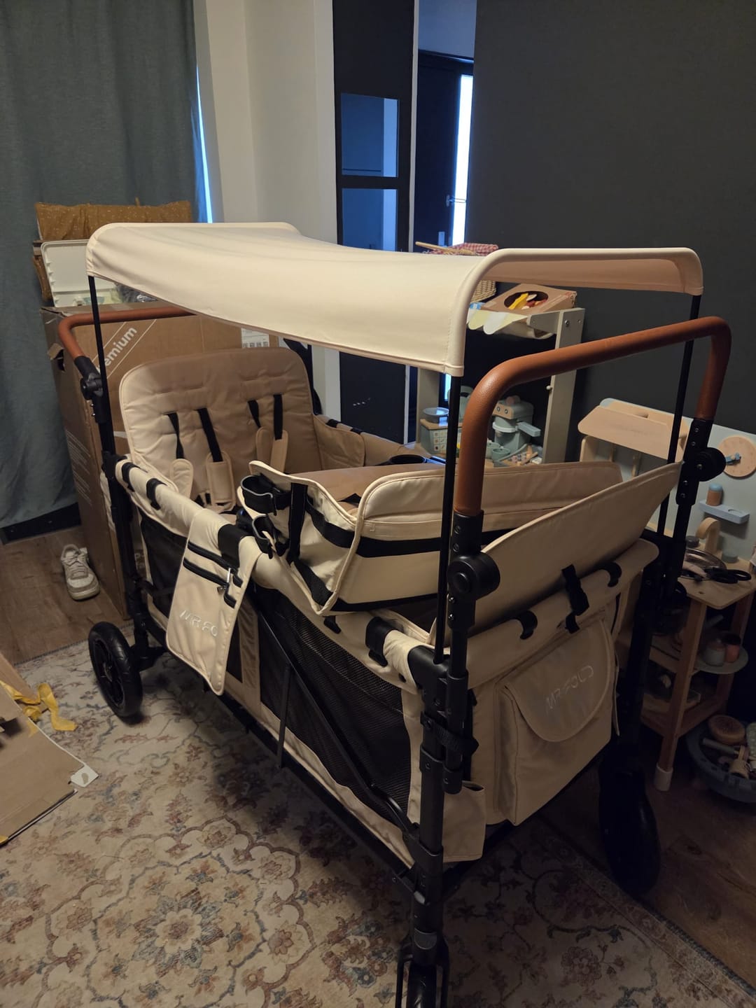 Customer photo review of P-Series Luxe 6-zits kinderkar