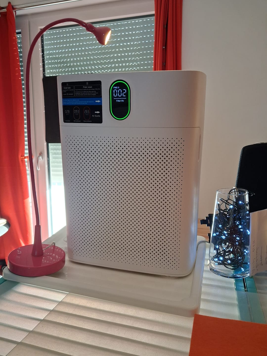 Customer photo review of Smart Luftreiniger V1 Pro – Leistungsstarke HEPA-Filterung mit PM2.5-Sensor, App- und Sprachsteuerung für saubere Raumluft