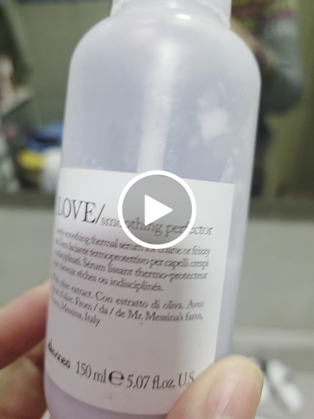Customer video review of Sérum Anti Frizz Essential Love Smoothing Davines