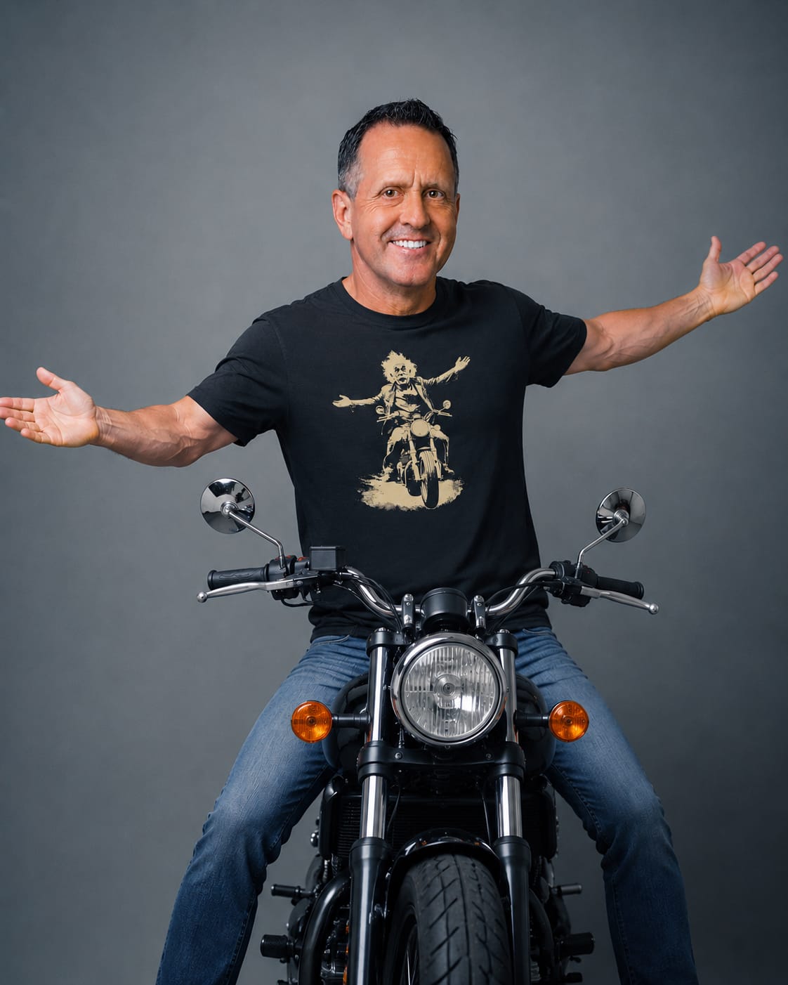 Customer photo review of ALBERT 250 BIKER 17 T-Shirt US