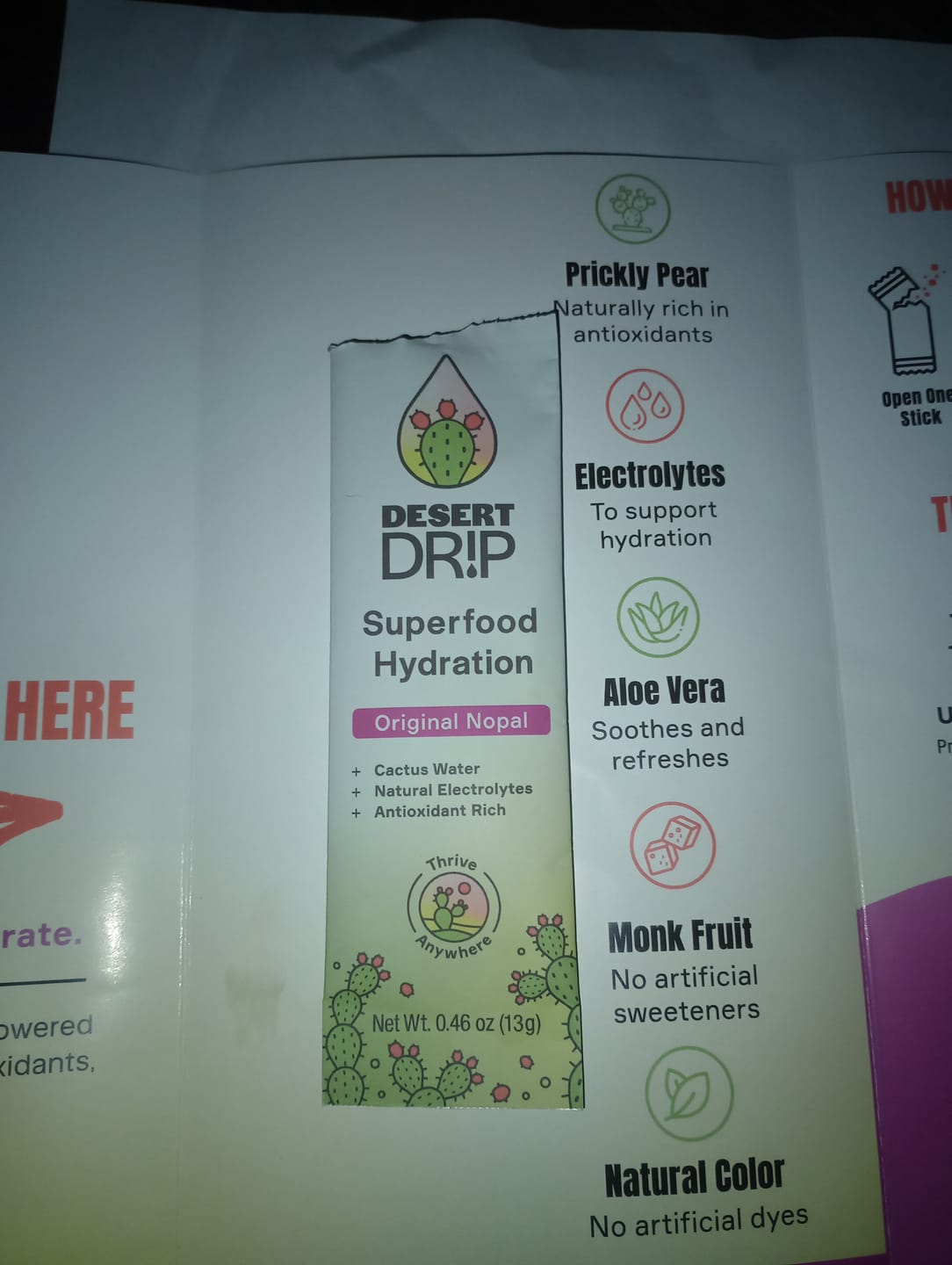 Customer photo review of Original Nopal Cactus Hydration Electrolyte Powder