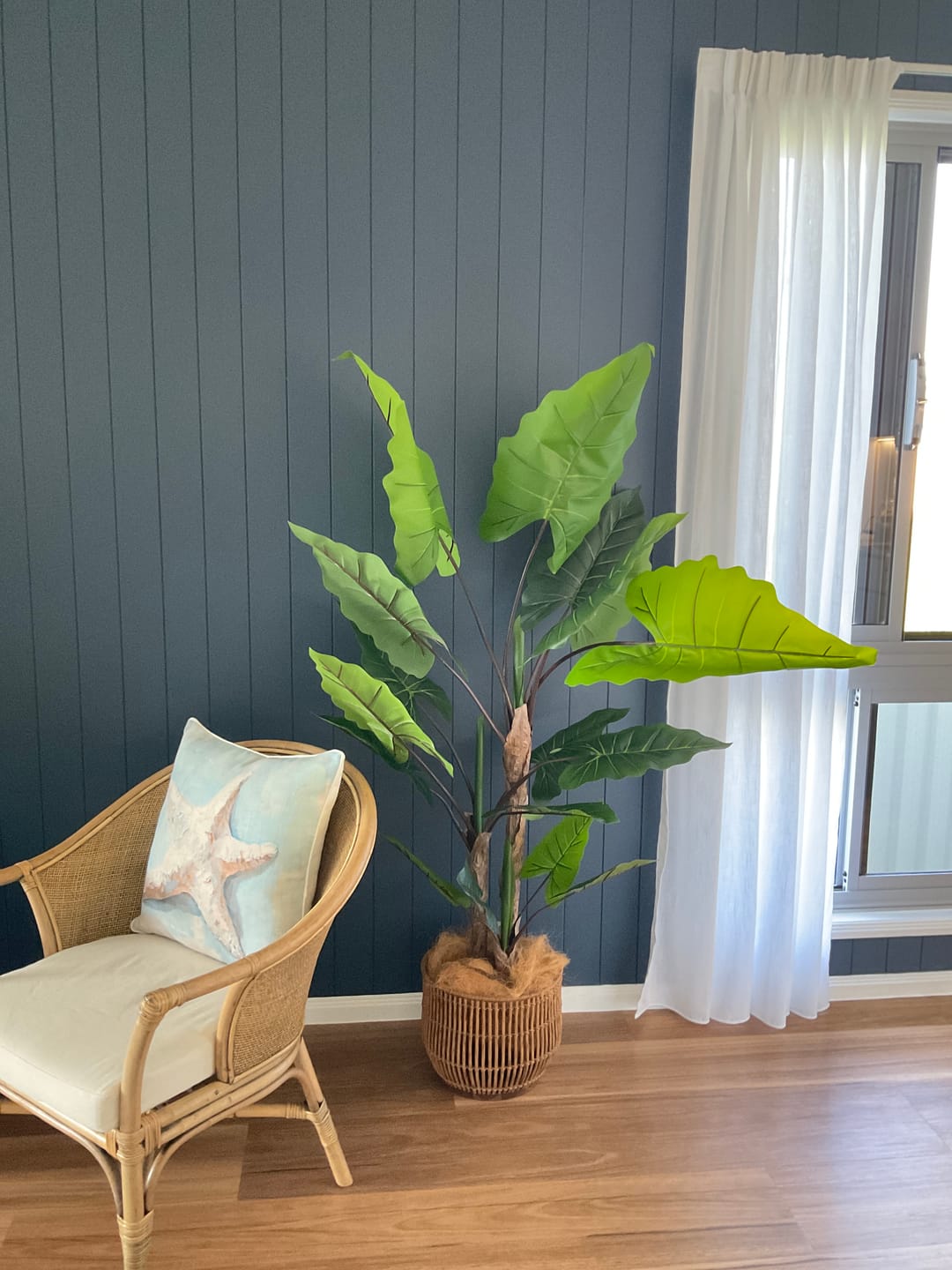 Customer photo review of Nearly Natural Artificial 170cm Tall Taro Plant / Giant Elephant Ear Plant