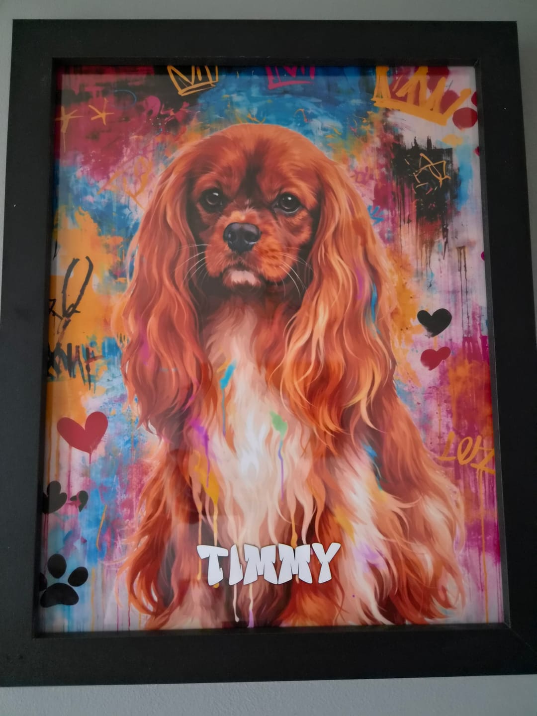 Customer photo review of Graffiti -  Personalised Poster