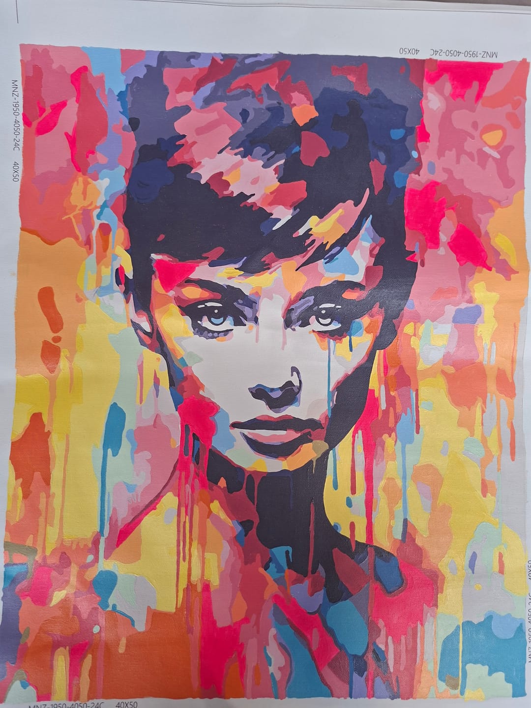 Customer photo review of Audrey Hepburn – Malen nach Zahlen