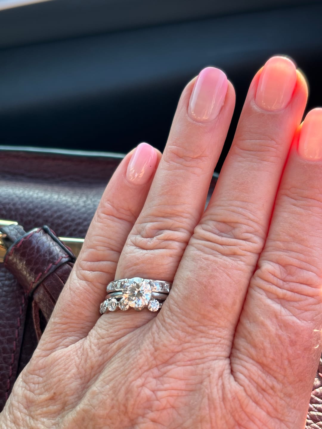 Customer photo review of 3.45ctw Art Deco French Cut Diamond Eternity Band