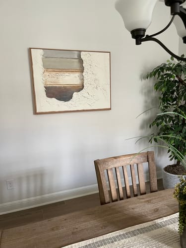 Customer photo review of Plaster Art Texture Painting #SG411