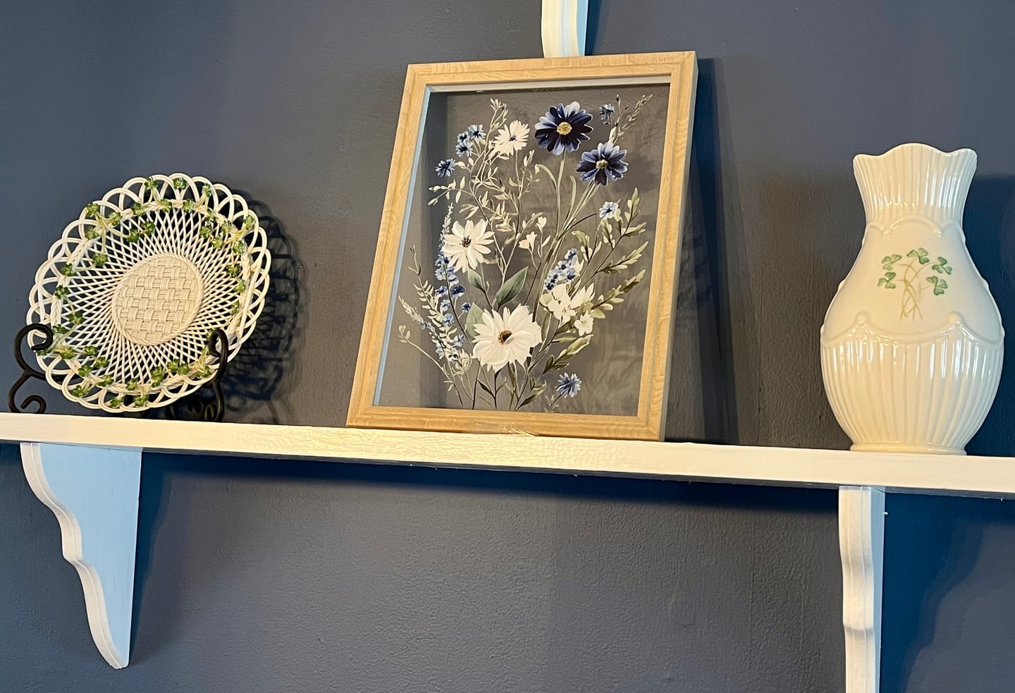 Customer photo review of Belleek Classic Shamrock Heritage Basket