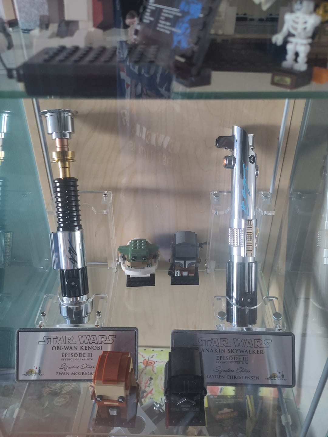 Customer photo review of Raffle: Sworn Enemies Vol. 3 – Obi-Wan Kenobi vs Anakin Skywalker Signed Xenopixel Sabers & Collector's Plaques