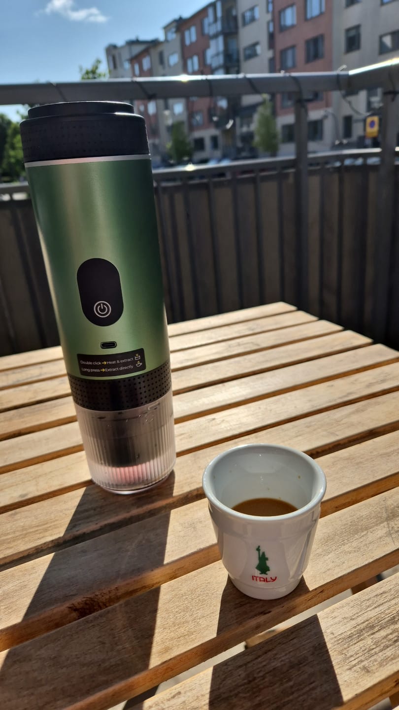 Customer photo review of Caffettiera Portatile - MokaElite