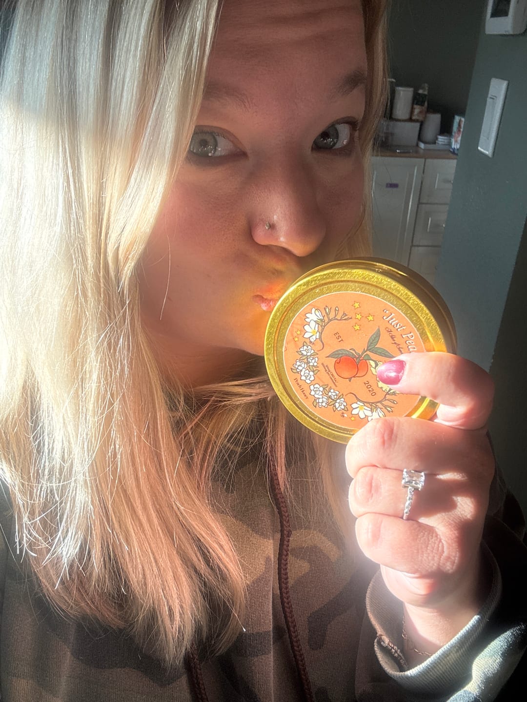 Customer photo review of "Just Peachy" CBD Gummies