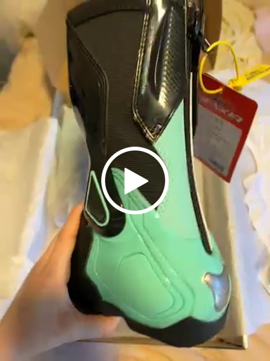 Customer video review of Women Motorcycle Boots Blue/Black