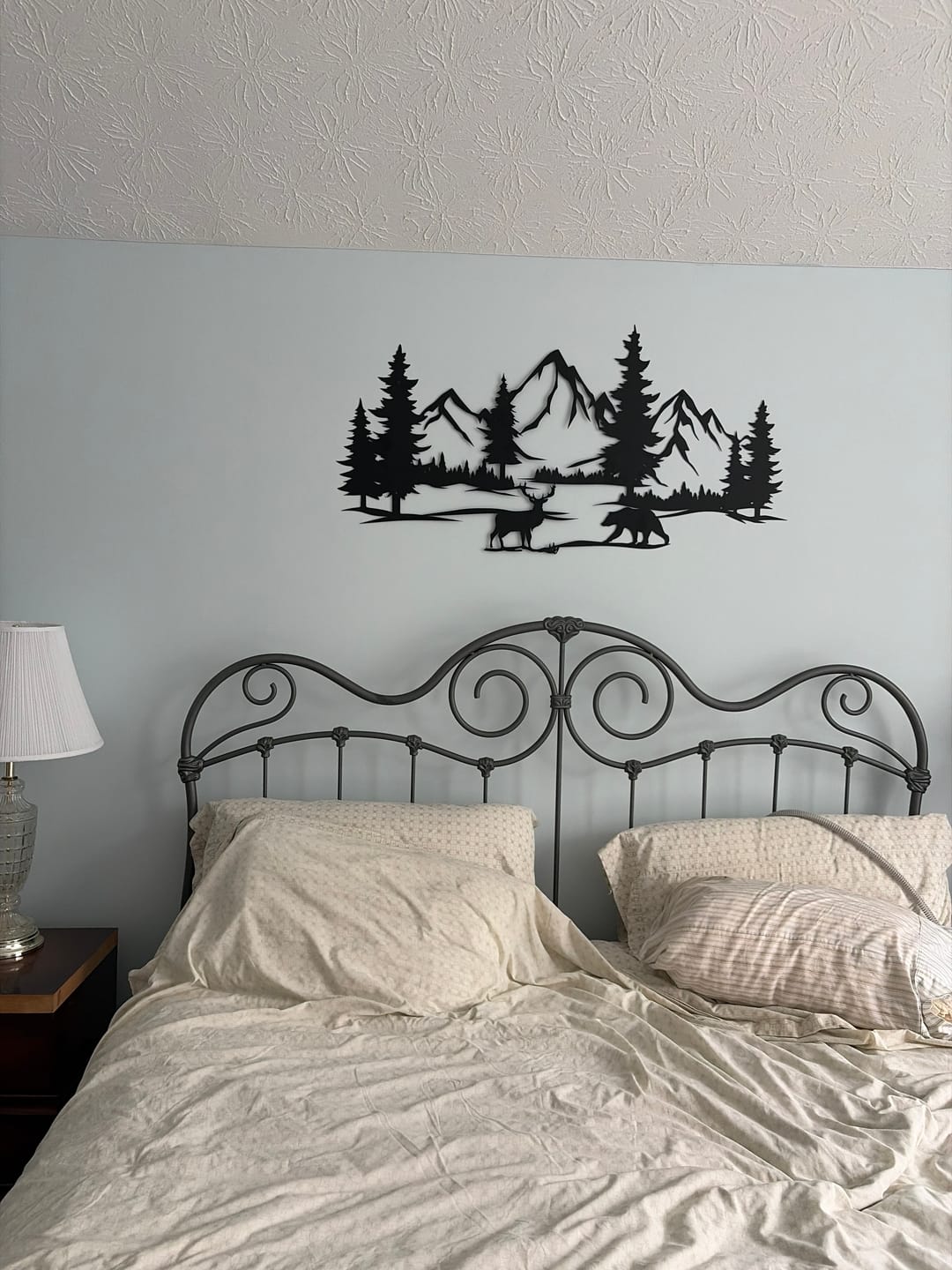 Customer photo review of Mountain Serenity Metal Wall Decor