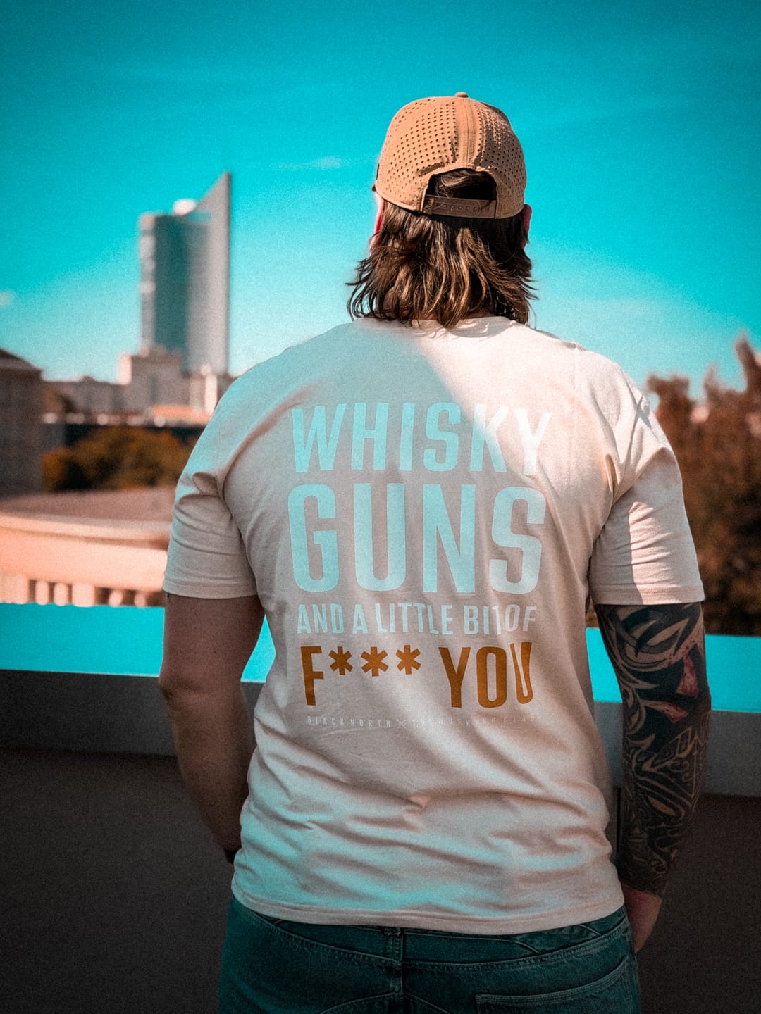 Customer photo review of SHIRT WHISKY & GUNS | BEIGE & WHISKY BROWN