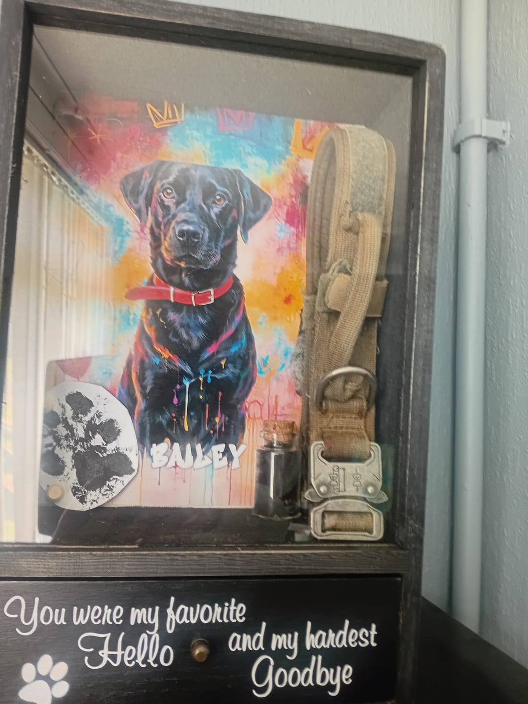 Customer photo review of Graffiti -  Personalised Poster