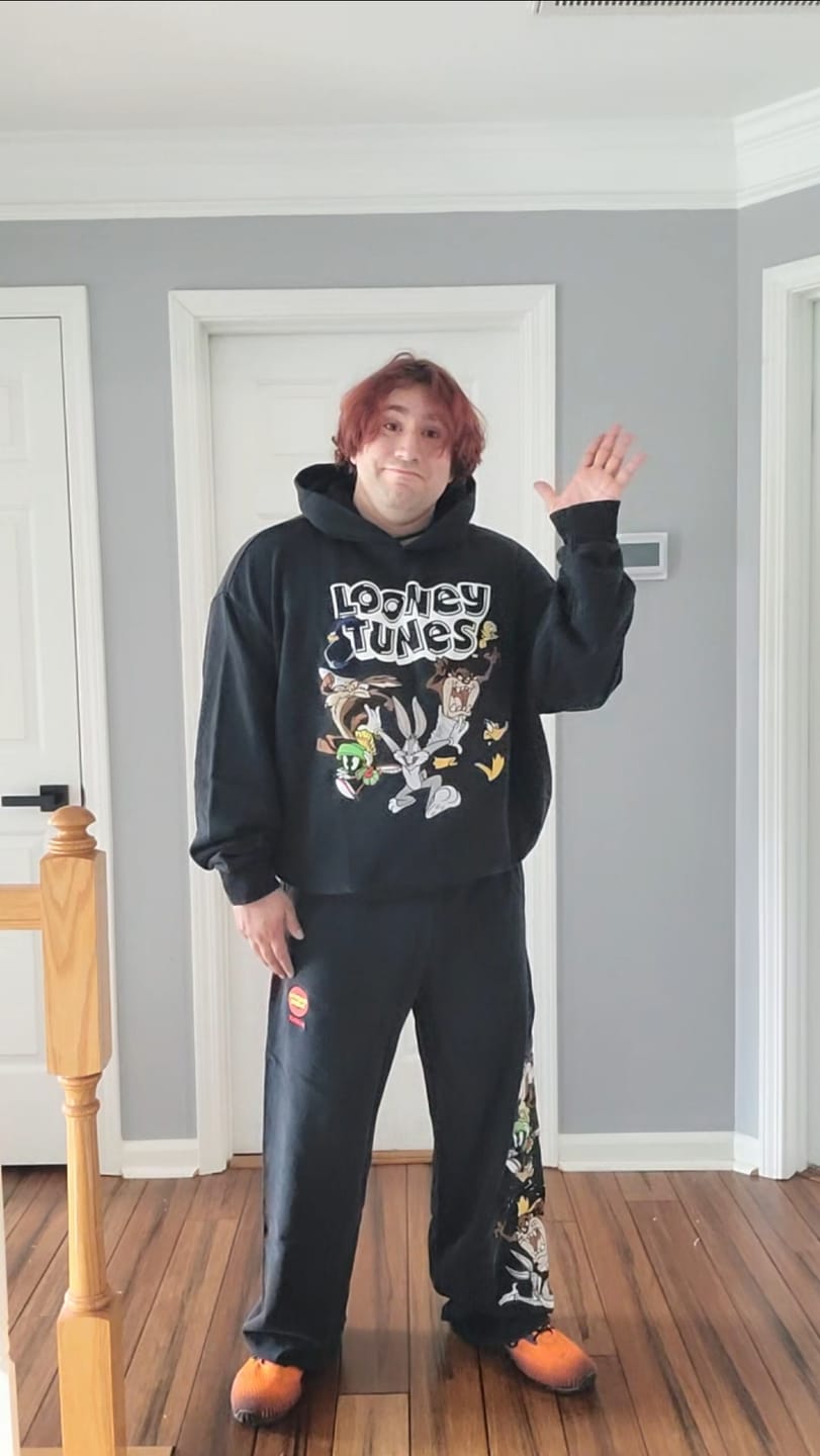 Customer photo review of 5114 - Looney Tunes Embroidered Hoodies