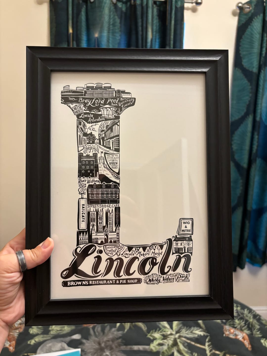 Customer photo review of Lincoln Print