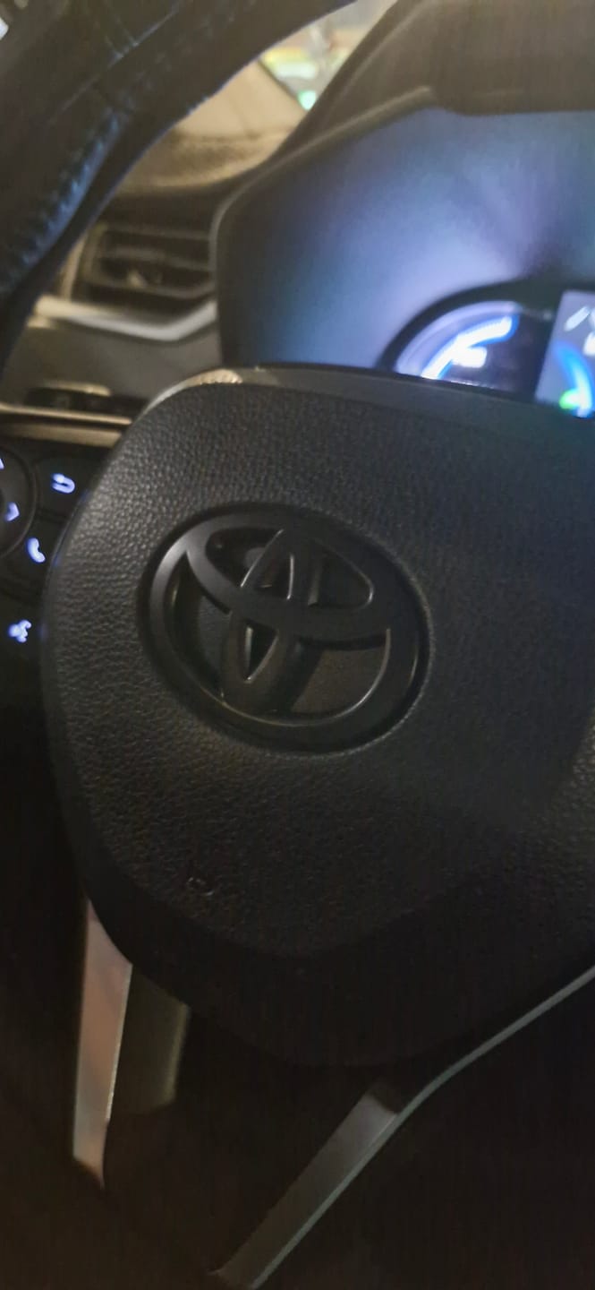 Customer photo review of Steering Wheel Emblem Overlay