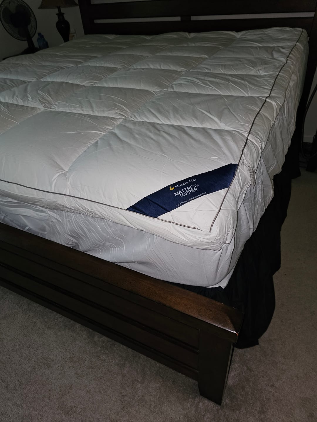 Customer photo review of Muscle Mat Luxury Mattress Topper - 4 Inches Thick
