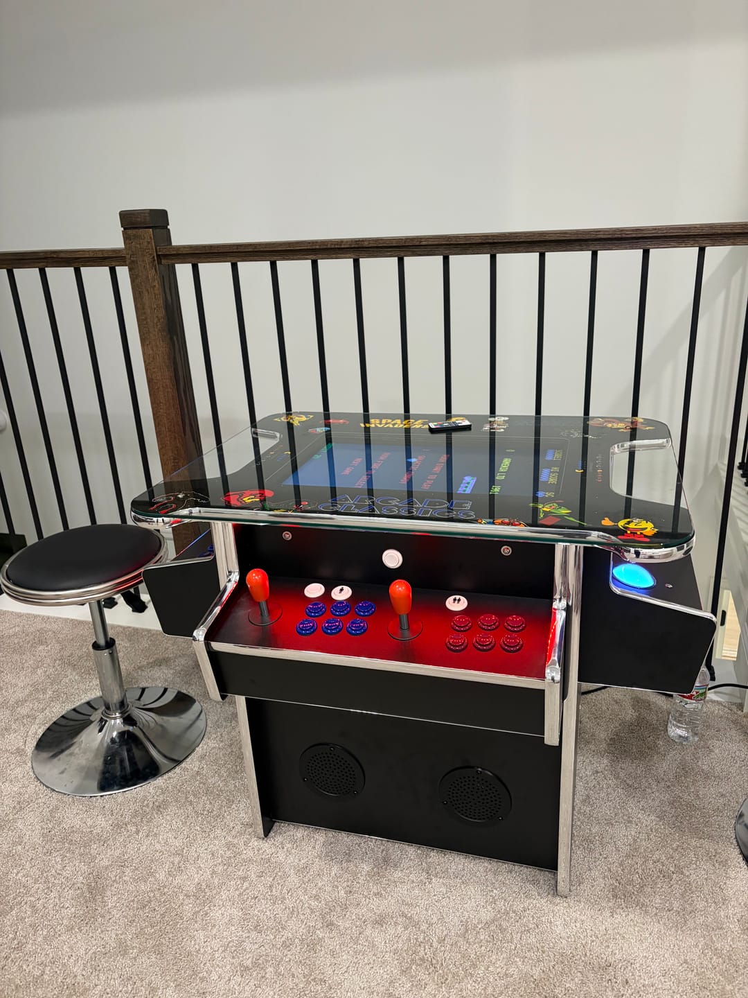 Customer photo review of TRACKBALL Cocktail Arcade Machine 4600 Multi cade Retro 4600 games Cabinet