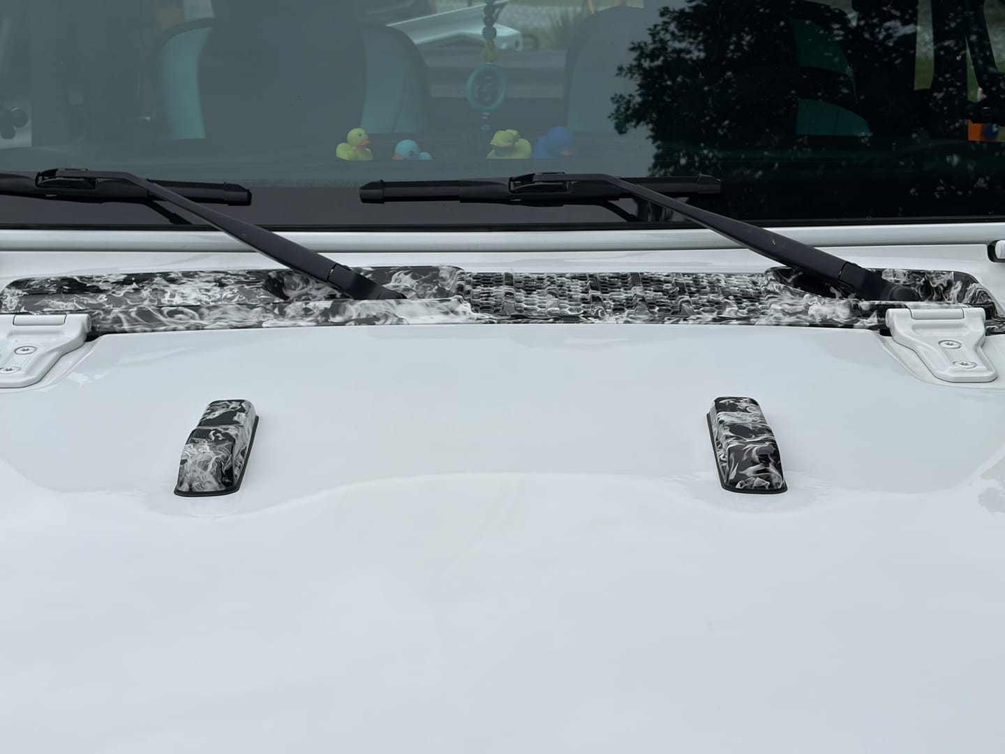 Customer photo review of COVER'D UP Windshield Bumper Covers (Fits JL/JT)