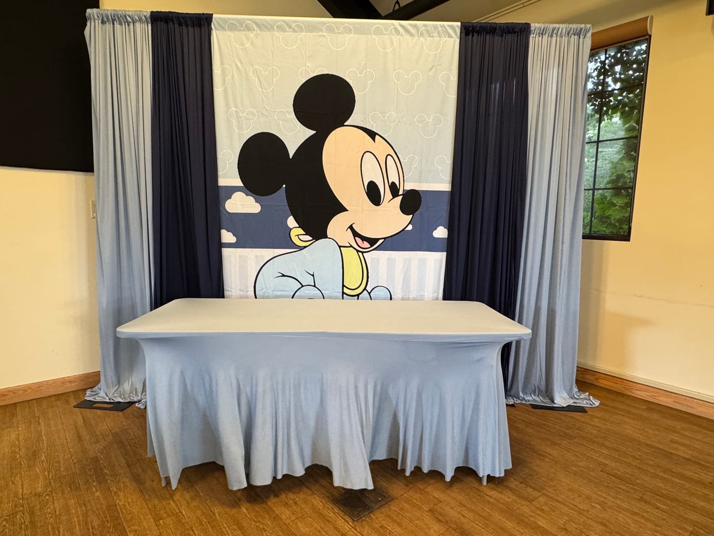Customer photo review of Custom Fabric Backdrop for Birthday&Baby Shower&Wedding& Any Event Decorations