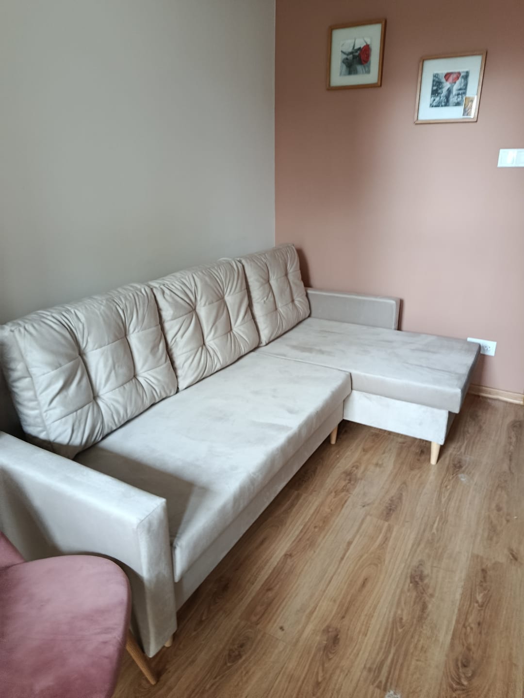 Customer photo review of Narożnik BLANK velvet