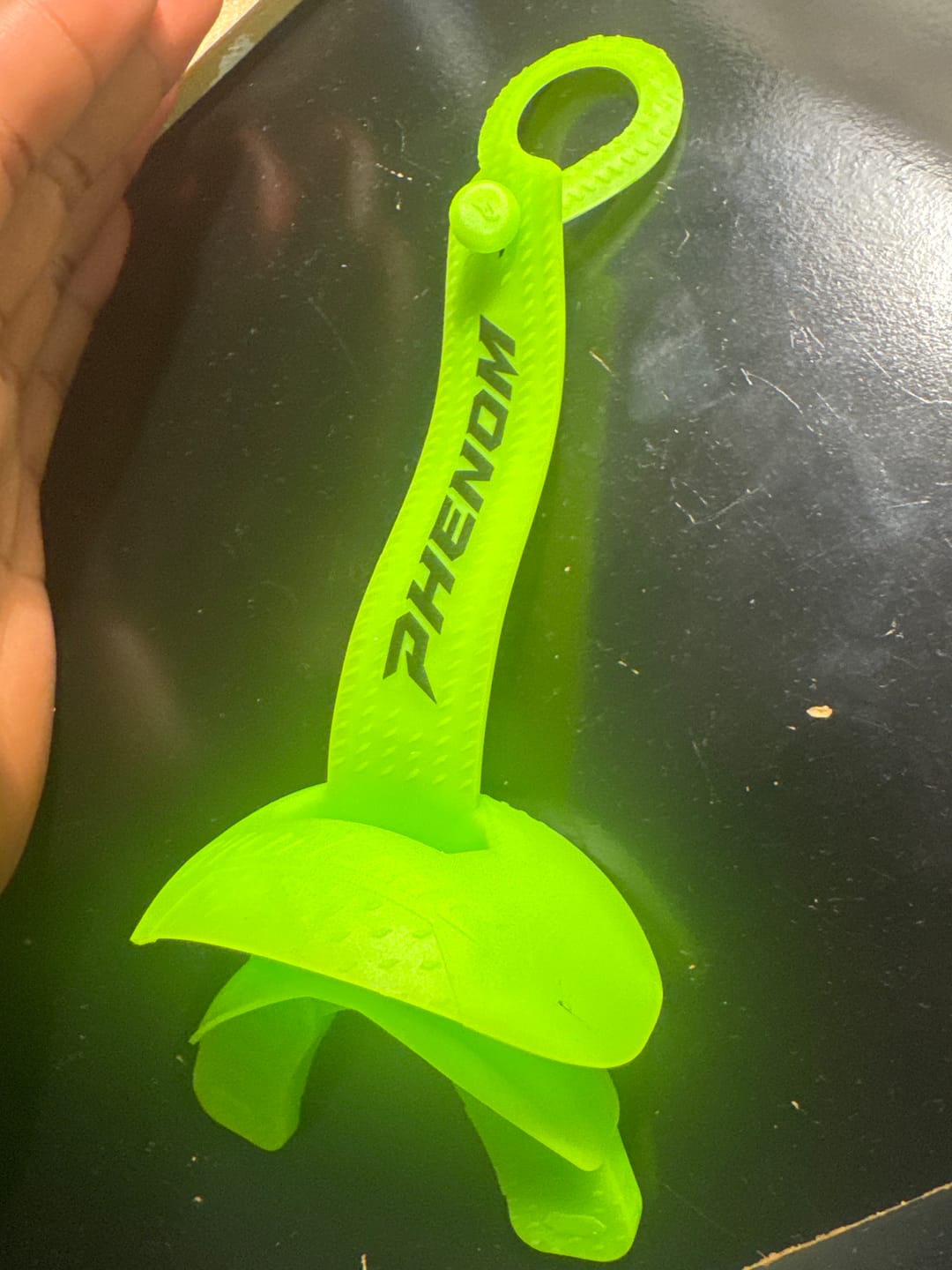 Customer photo review of Phenom Elite Hexa-Flow 4.0 Football Mouthguard – Team Color Edition (Adult & Youth)