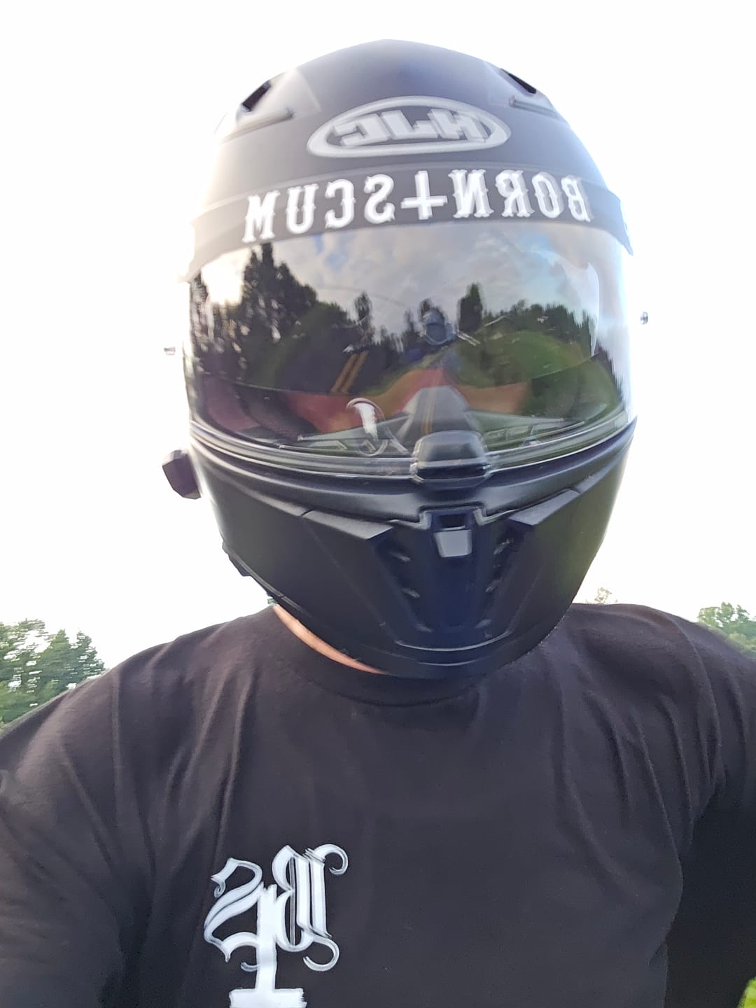 Customer photo review of INVERTED LOGO HELMET VISOR