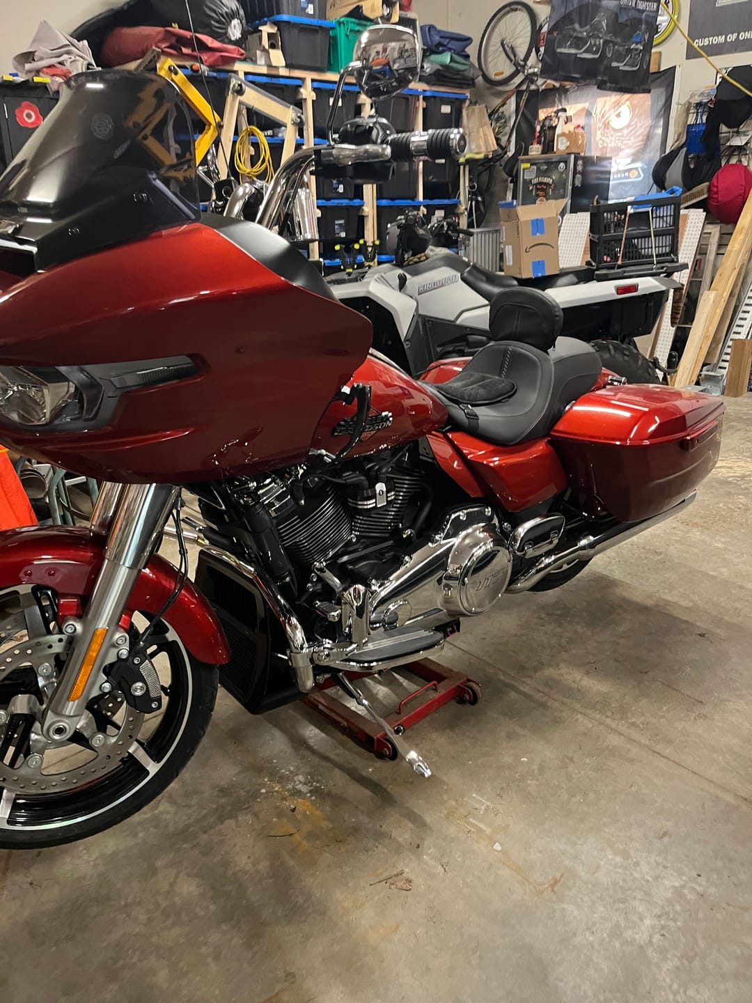 Customer photo review of Mid Frame Air Deflectors & Heat Shield for 2009-2026 Touring Models