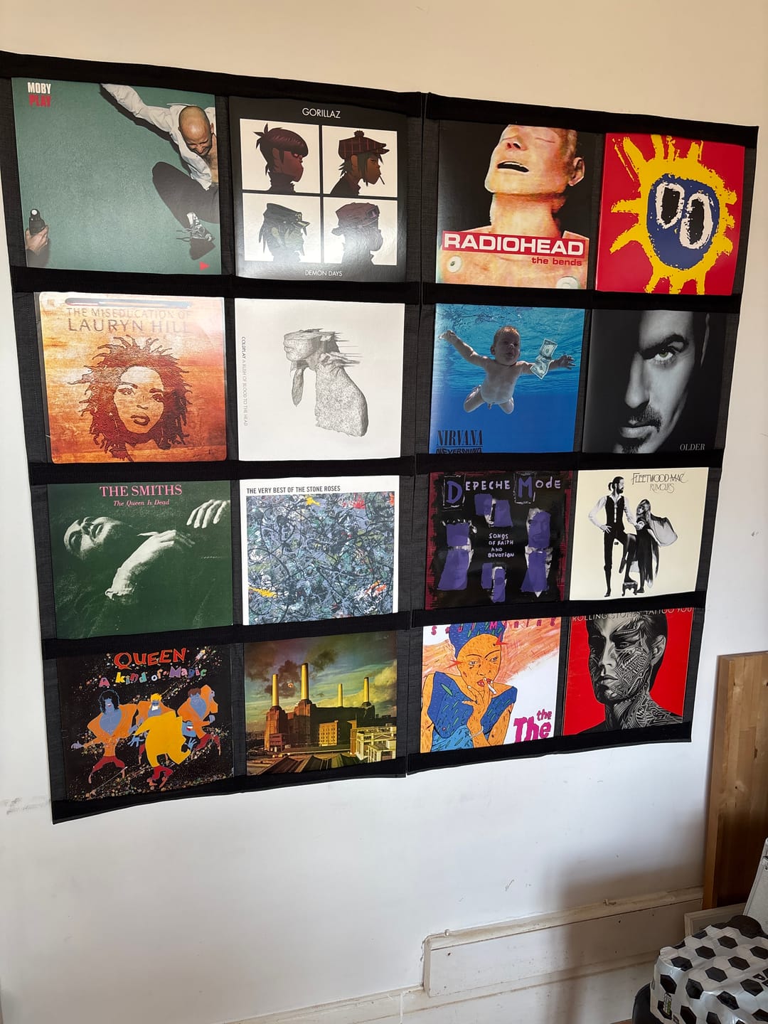 Customer photo review of 12" Vinyl Record Display Frame - LP Wall Storage