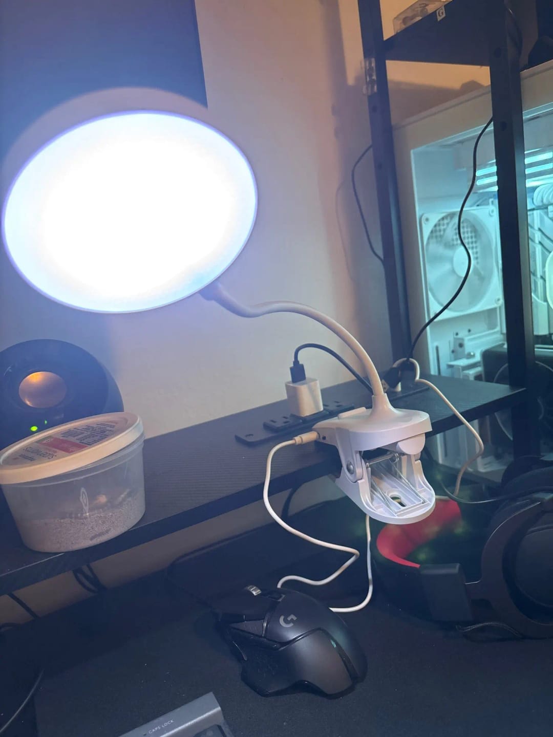 Customer photo review of Folding Clamp LED Desk Lamp
