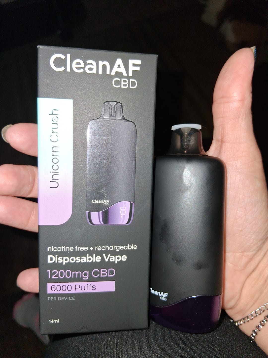 Customer photo review of Unicorn Crush CBD Vape