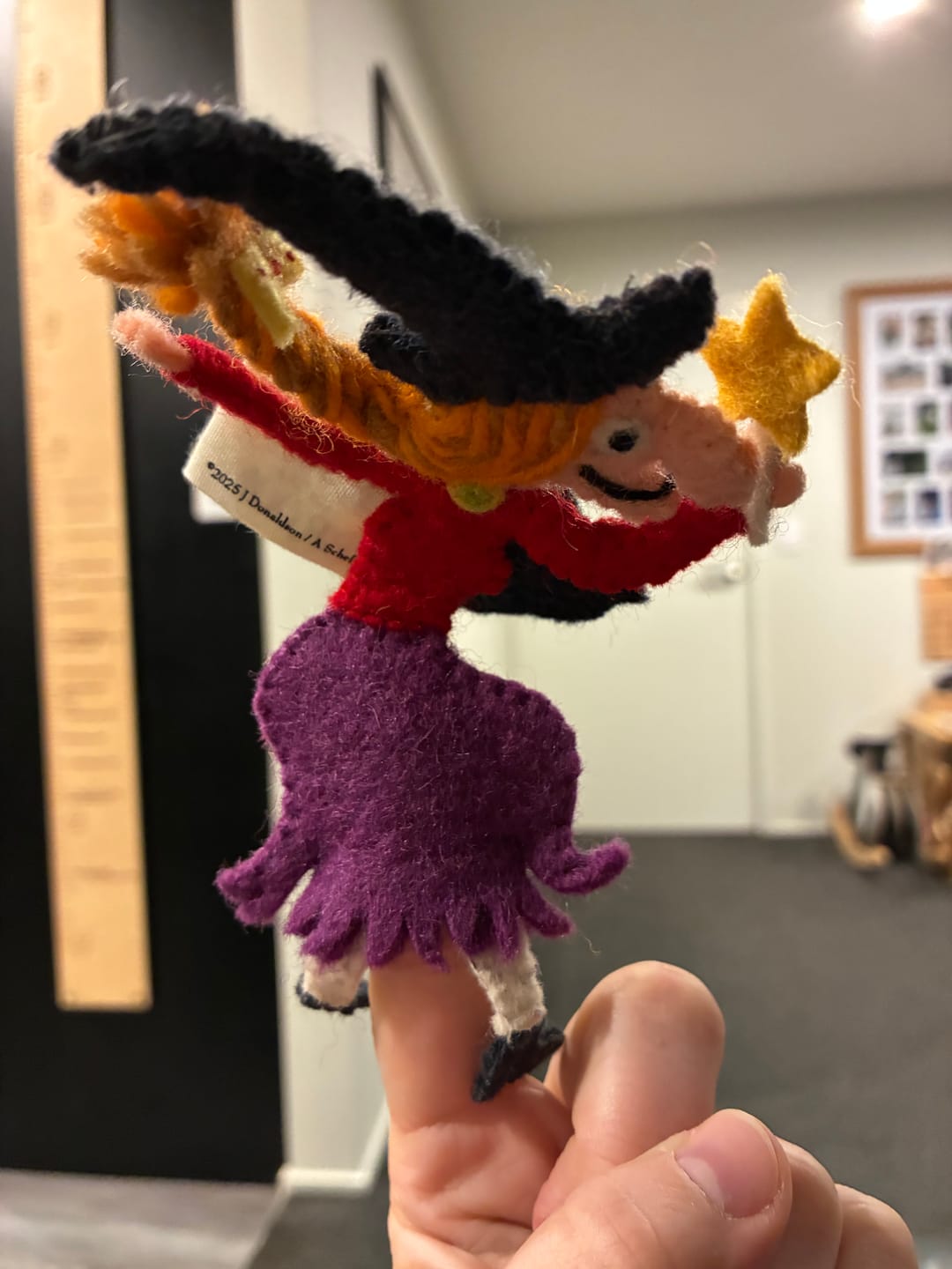 Customer photo review of The Room On The Broom® Finger Puppets Set