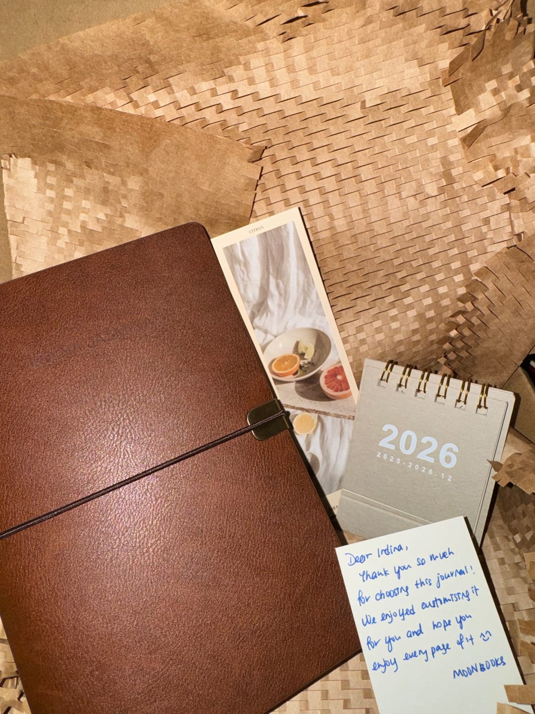 Customer photo review of Traveler's Journal Wirebound - Classic Brown