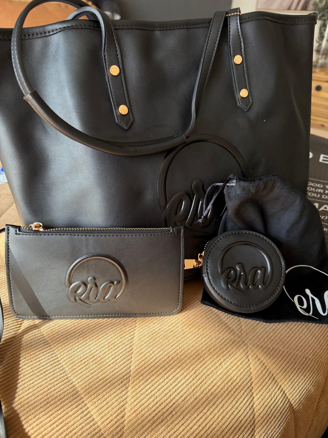 Customer photo review of Black Era Charm Purse
